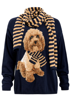 Beauty Unisex Oversize Sweater with Scarf