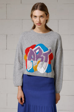 Art Women's Intarsia Lambswool Sweater