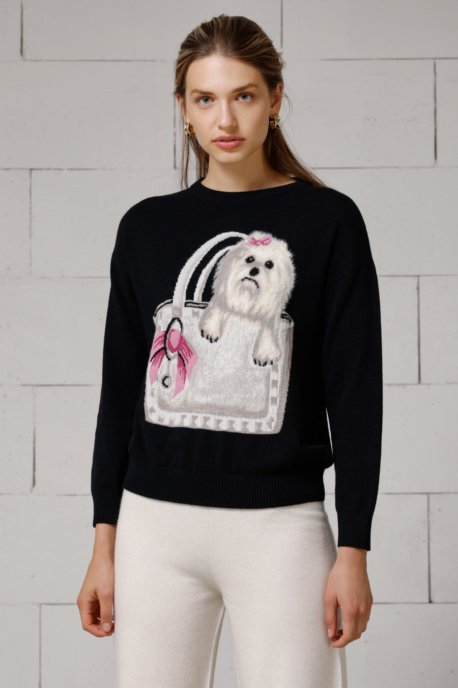 Lucy Women's Intarsia Lambswool Sweater