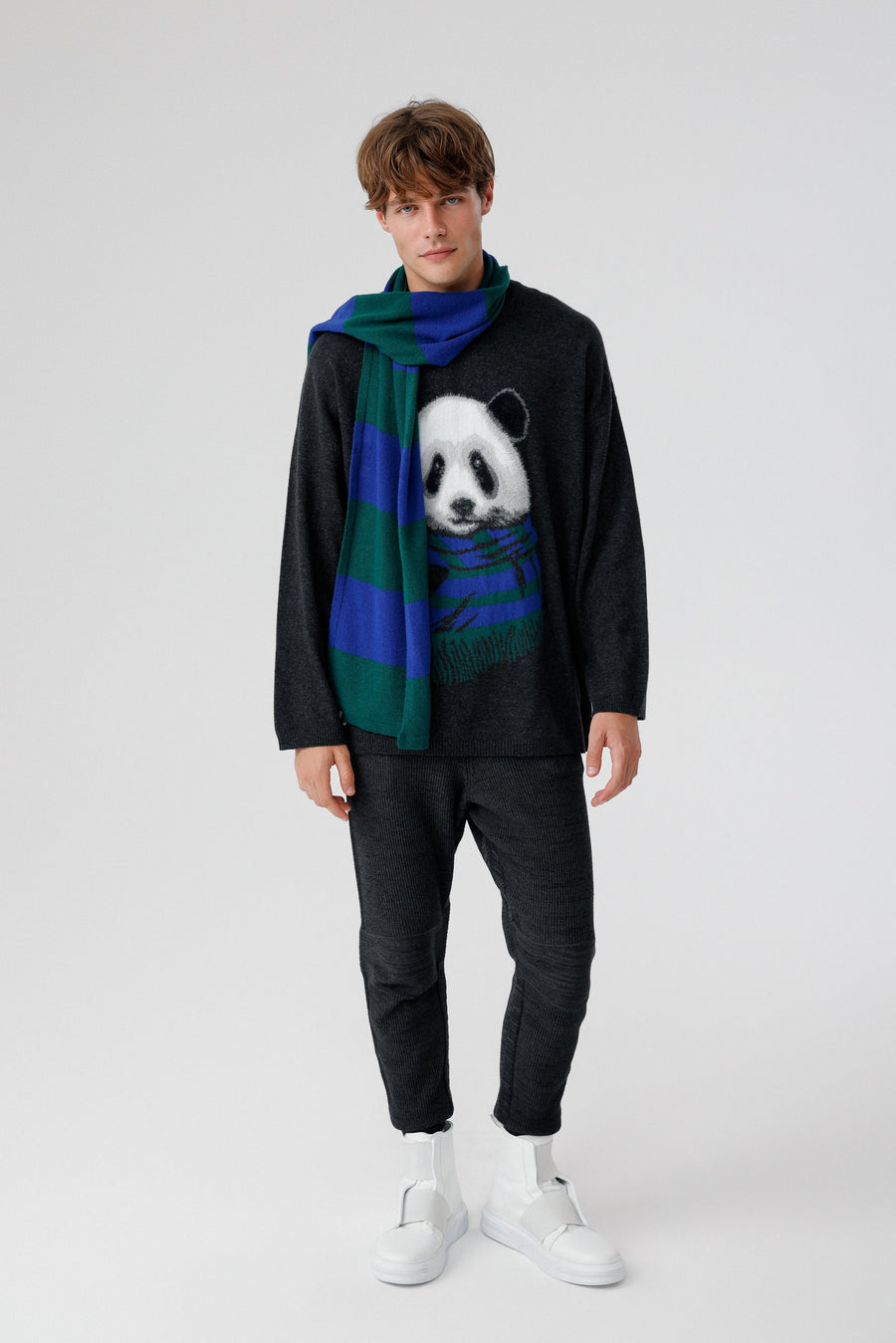 Olric Unisex Sweater with Scarf