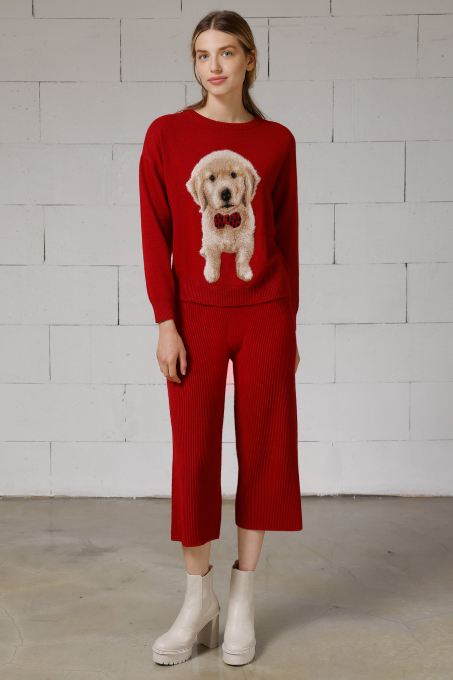 Oreo Women's Lambswool Intarsia Sweater